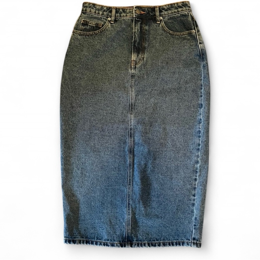 Women’s Velvet Heart Melissa Denim Midi Skirt Size 27